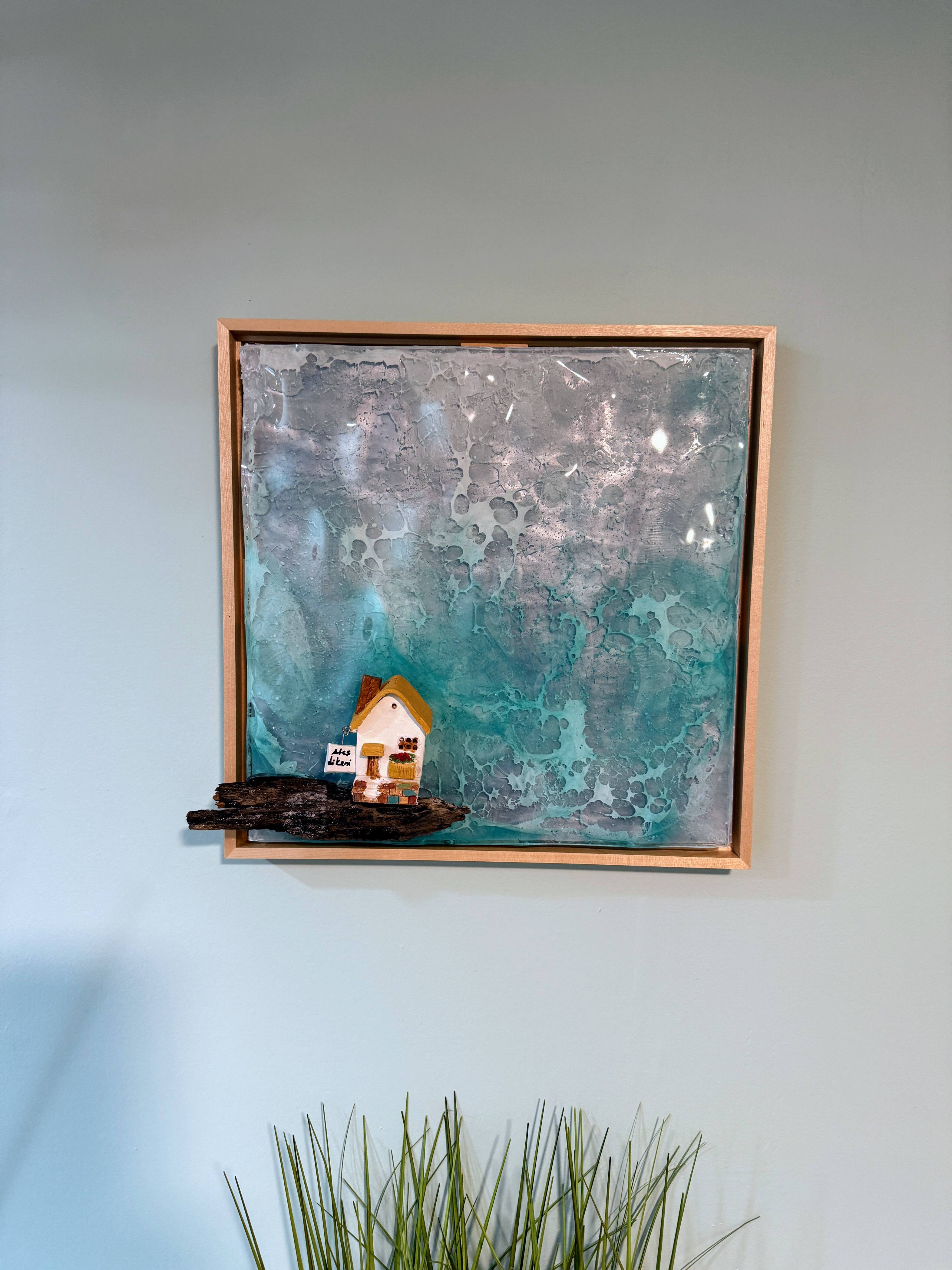 Ocean Depths Resin Artwork - Ocean-Inspired Wall Art