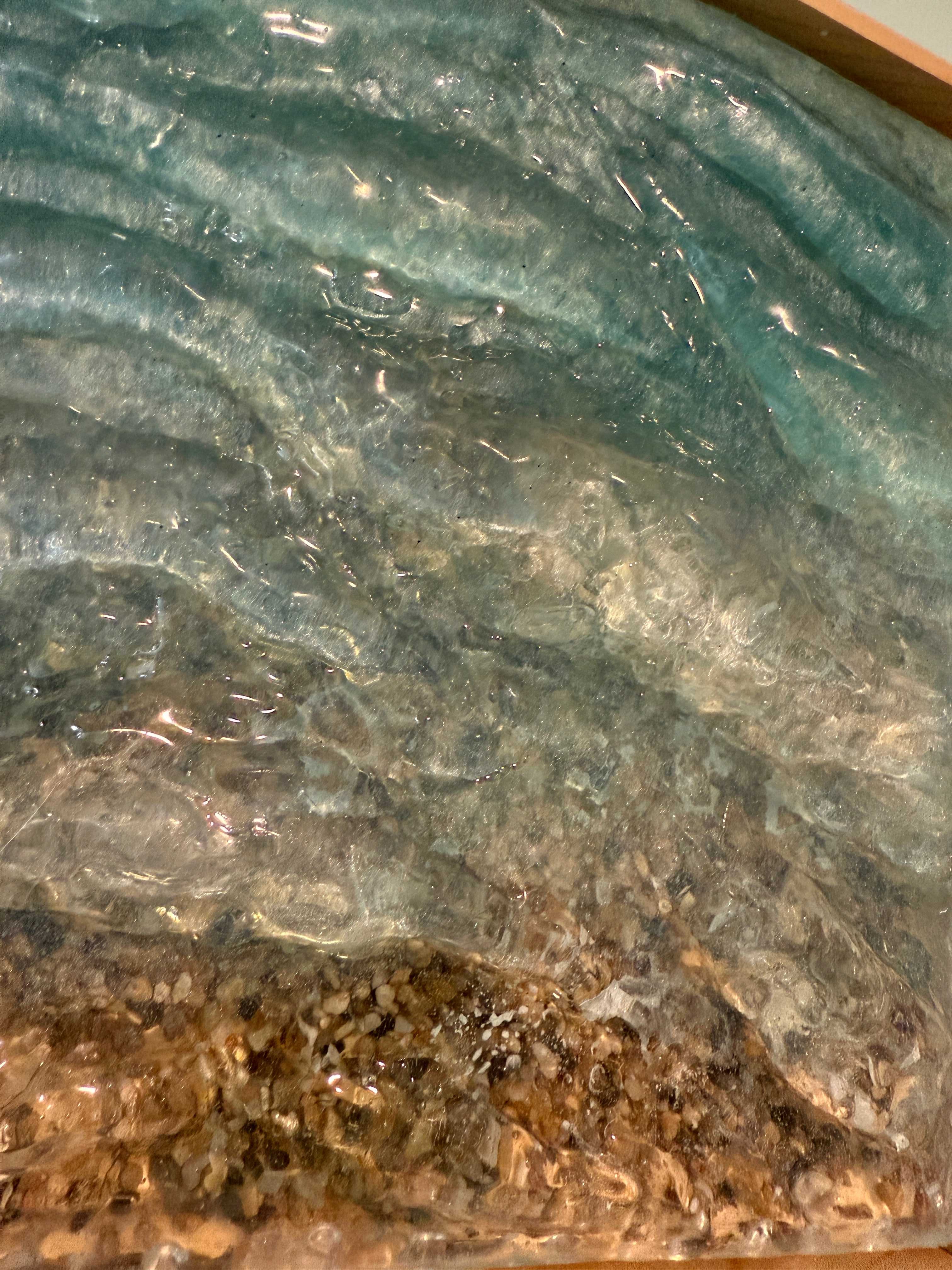 Ocean Depths Resin Artwork - Ocean-Inspired Wall Art