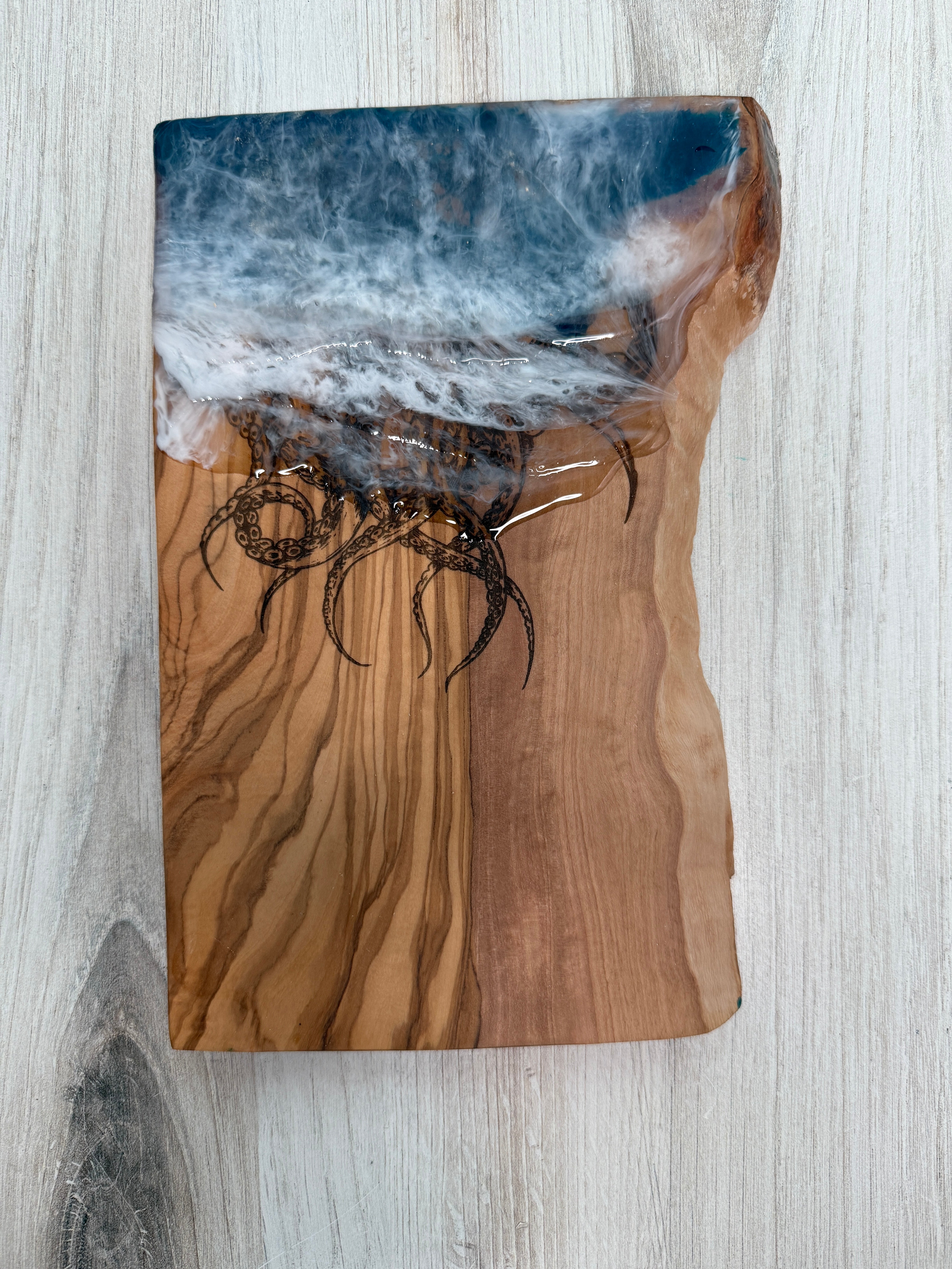 Deep Sea Elegance Octopus Cutting Board