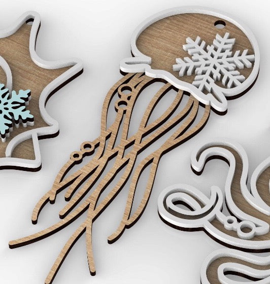 Ocean life Ornaments-Crafteriffic Art